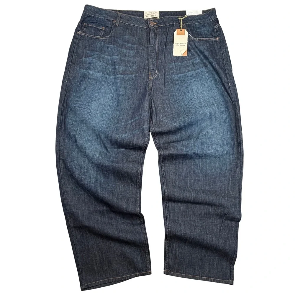 NWT Willis & Walker Temptation Jeans Mens 50x32 Dark Wash Big & Tall Deadstock
